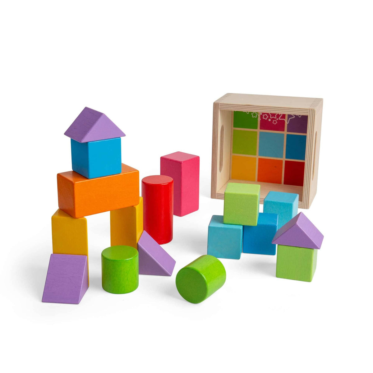 Bigjigs Toys Building Blocks Bigjigs Toys Wooden First Building Blocks