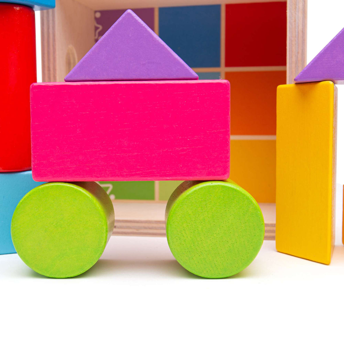 Bigjigs Toys Building Blocks Bigjigs Toys Wooden First Building Blocks