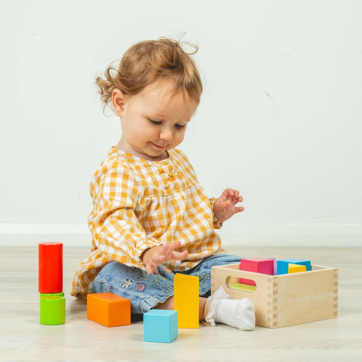 Bigjigs Toys Building Blocks Bigjigs Toys Wooden First Building Blocks