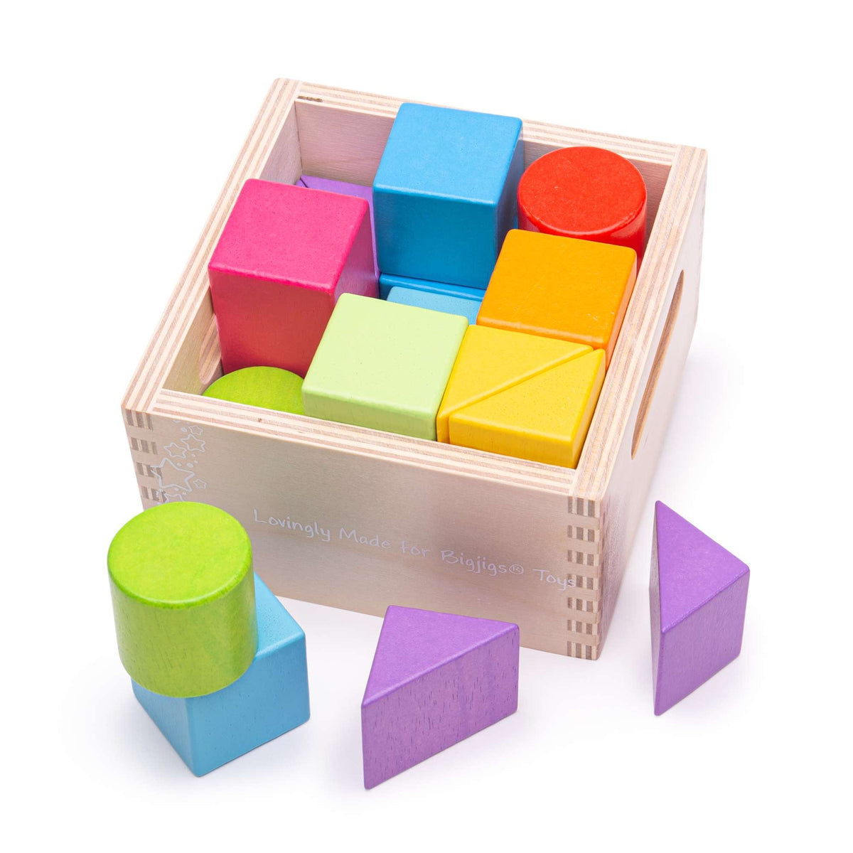 Bigjigs Toys Building Blocks Bigjigs Toys Wooden First Building Blocks