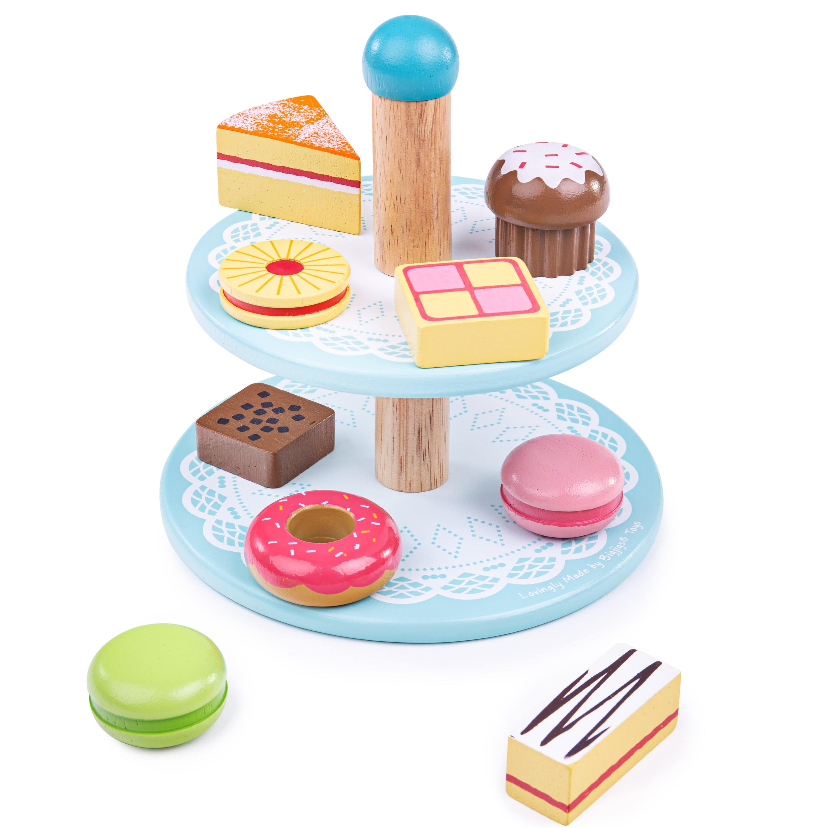 Bigjigs Toys Cake Stand With Cakes