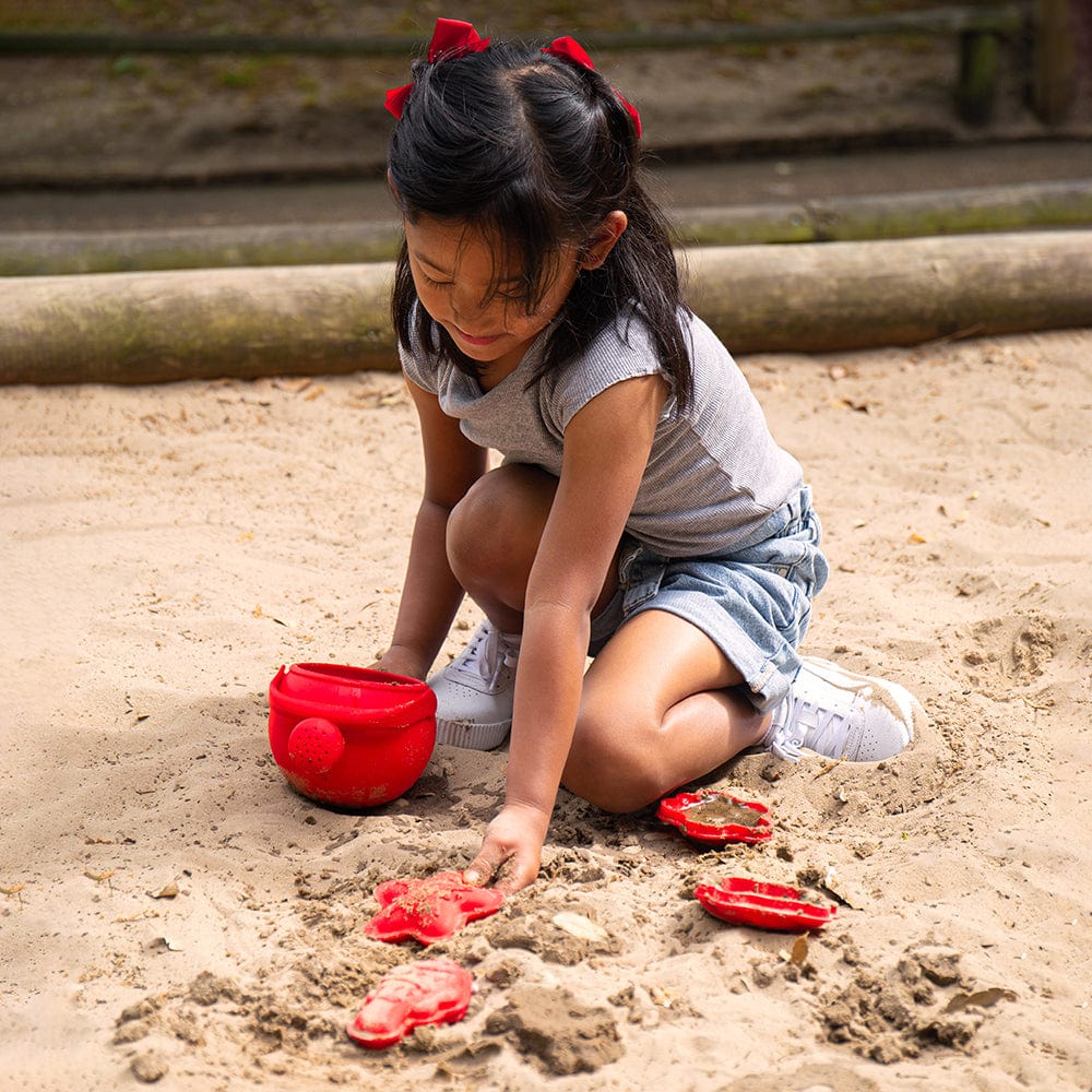 Bigjigs Toys Cherry Red Silicone Beach Toys Bundle (5 Pieces)