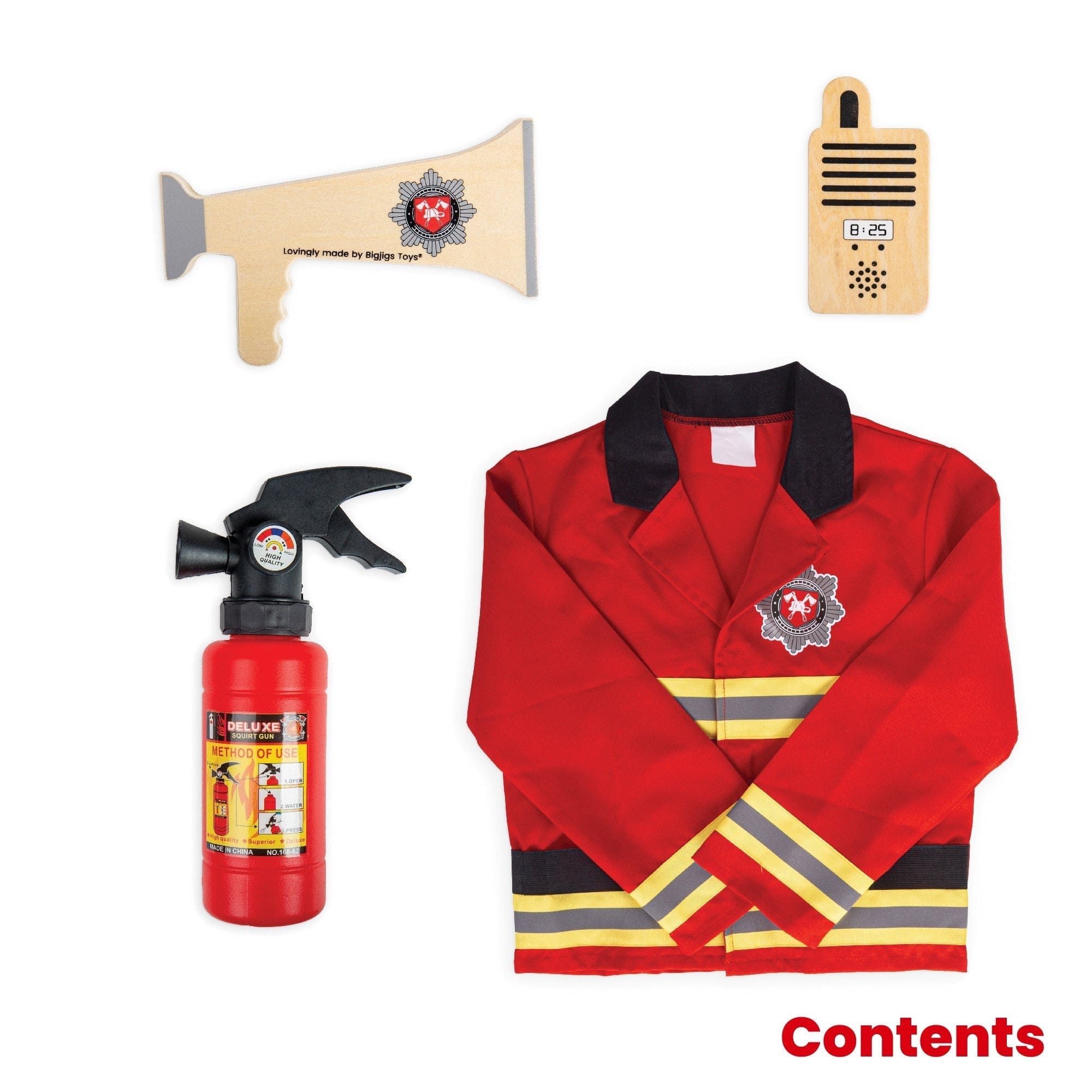 Bigjigs Toys Costume Bigjigs Toys Firefighter Dress Up Costume (Without Helmet)