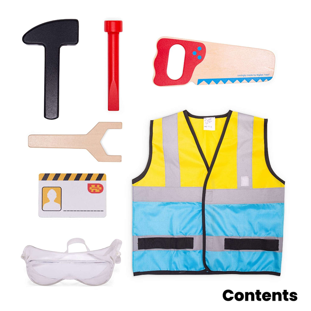 Bigjigs Toys Dress Up Bigjigs Toys Builder Dress Up Set