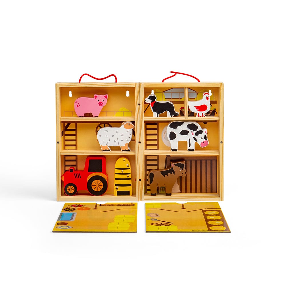 Bigjigs Toys Farm Animal Playbox