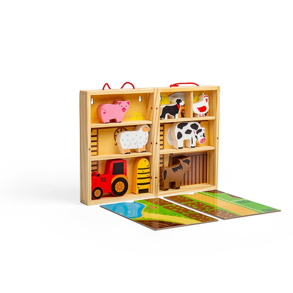 Bigjigs Toys Farm Animal Playbox