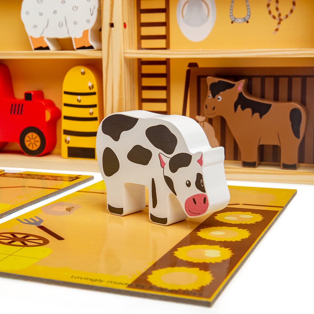 Bigjigs Toys Farm Animal Playbox