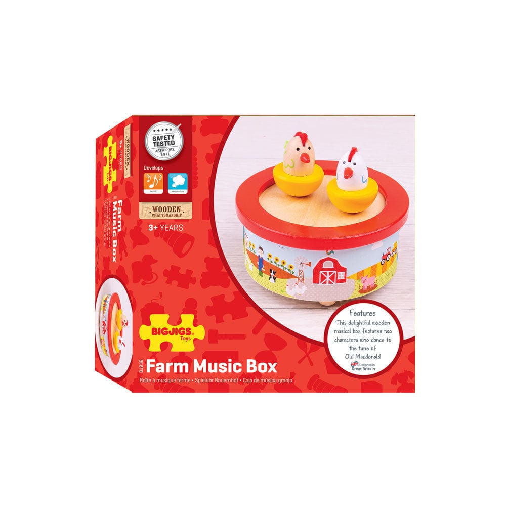 Bigjigs Toys Farm Music Box