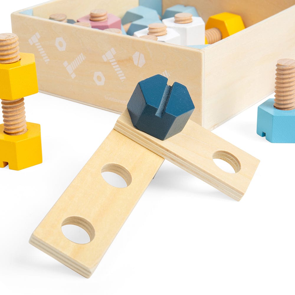 Bigjigs Toys FSC Crate of Nuts & Bolts