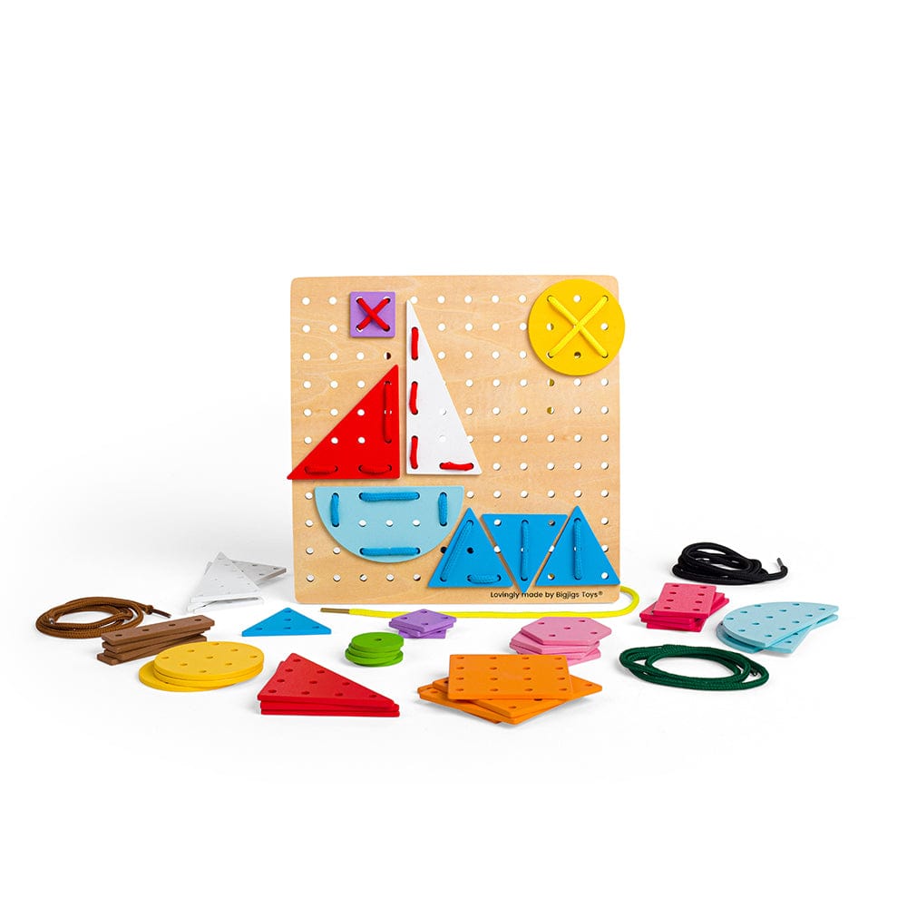 Bigjigs Toys Geometric Lace-a-Shape