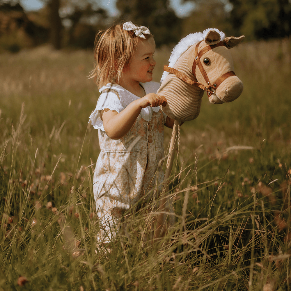 Bigjigs Toys Hobby Horse Bigjigs Toys Cord Wooden Hobby Horse