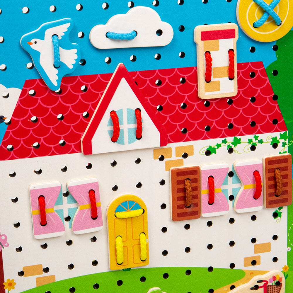 Bigjigs Toys House Lace-a-Shape