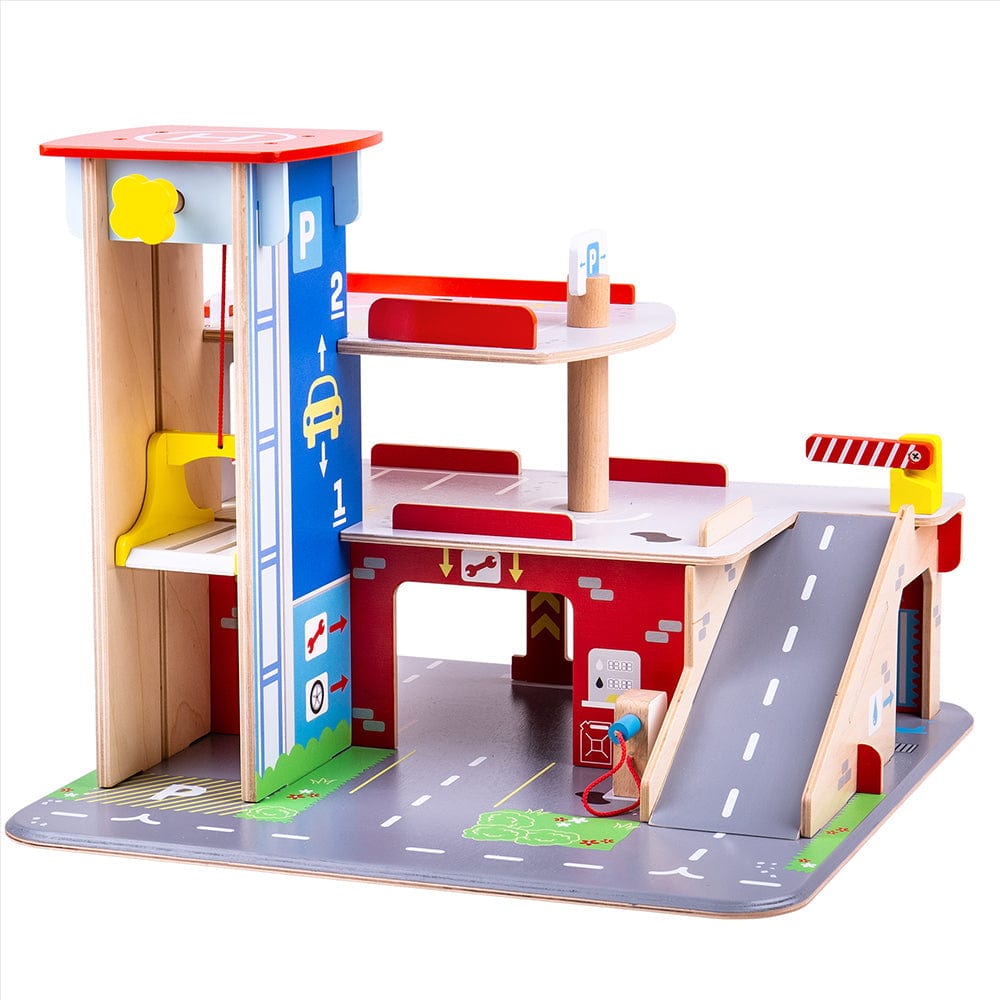 Bigjigs Toys Park & Play Toy Garage