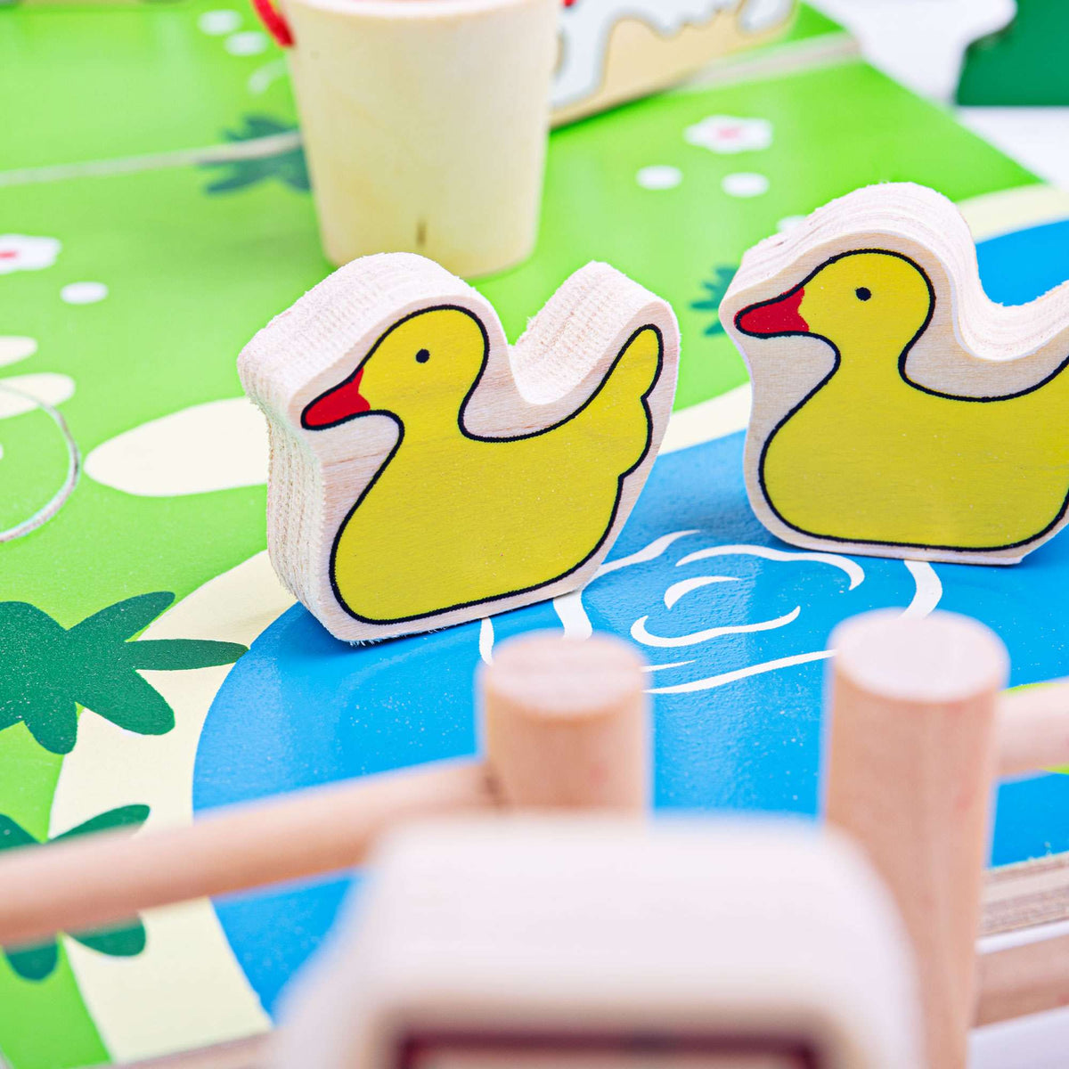 Bigjigs Toys Playset Bigjigs Toys Wooden Play Farm Set