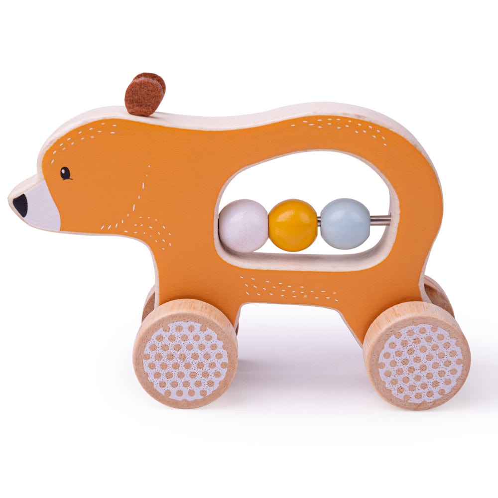 Bigjigs Toys Push Along Bear - FSC 100%