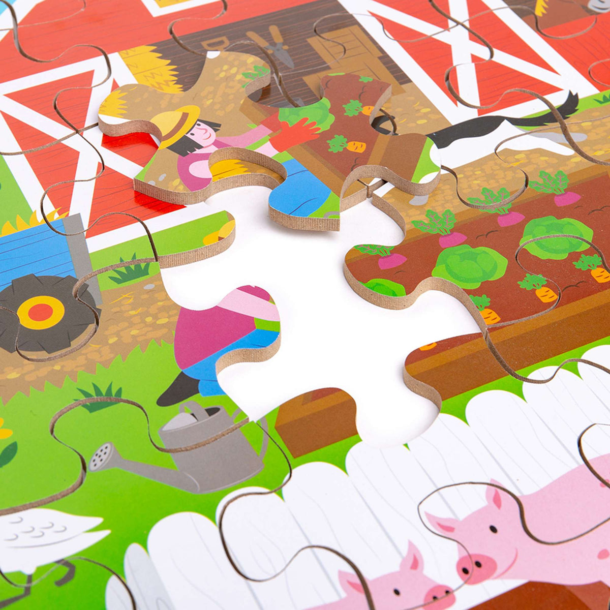 Bigjigs Toys Puzzle Bigjigs Toys Farmyard Floor Puzzle - 48 Pieces