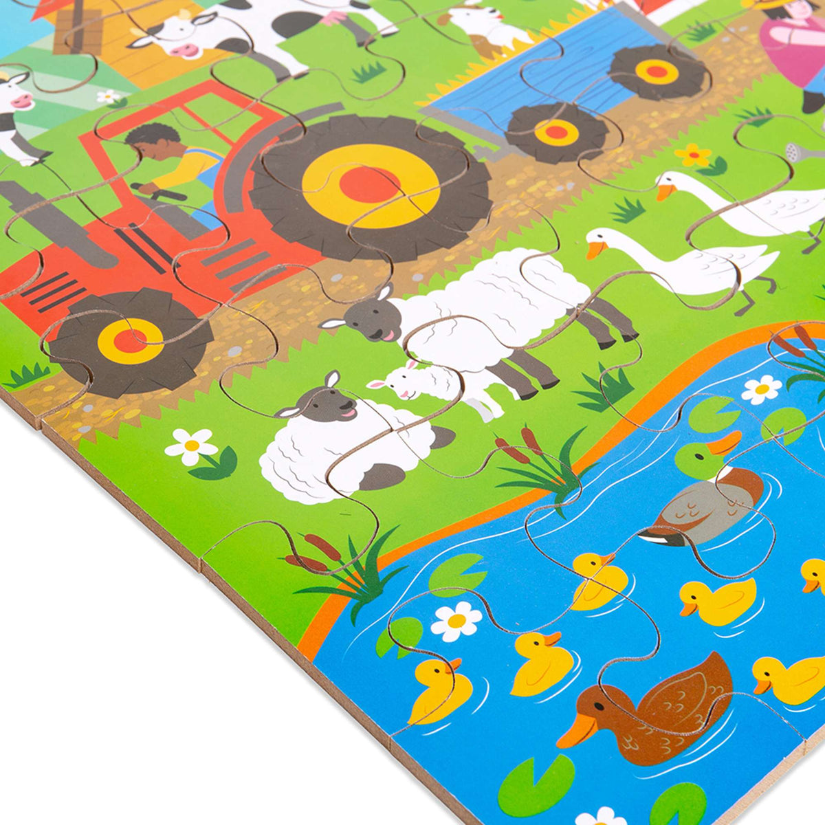 Bigjigs Toys Puzzle Bigjigs Toys Farmyard Floor Puzzle - 48 Pieces