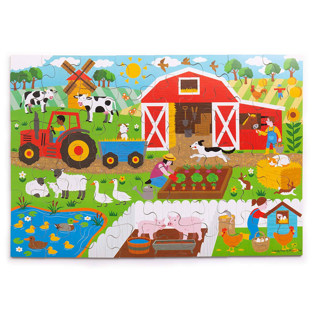 Bigjigs Toys Puzzle Bigjigs Toys Farmyard Floor Puzzle - 48 Pieces