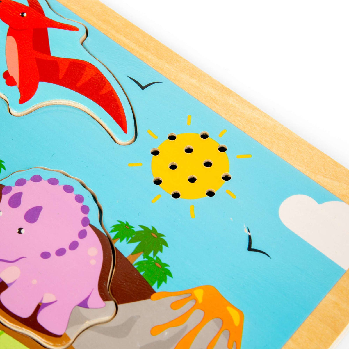 Bigjigs Toys Puzzle Bigjigs Toys Wooden Dinosaur Sound Puzzle