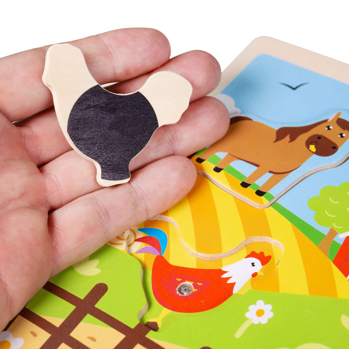 Bigjigs Toys Puzzle Bigjigs Toys Wooden Farm Sounds Puzzle