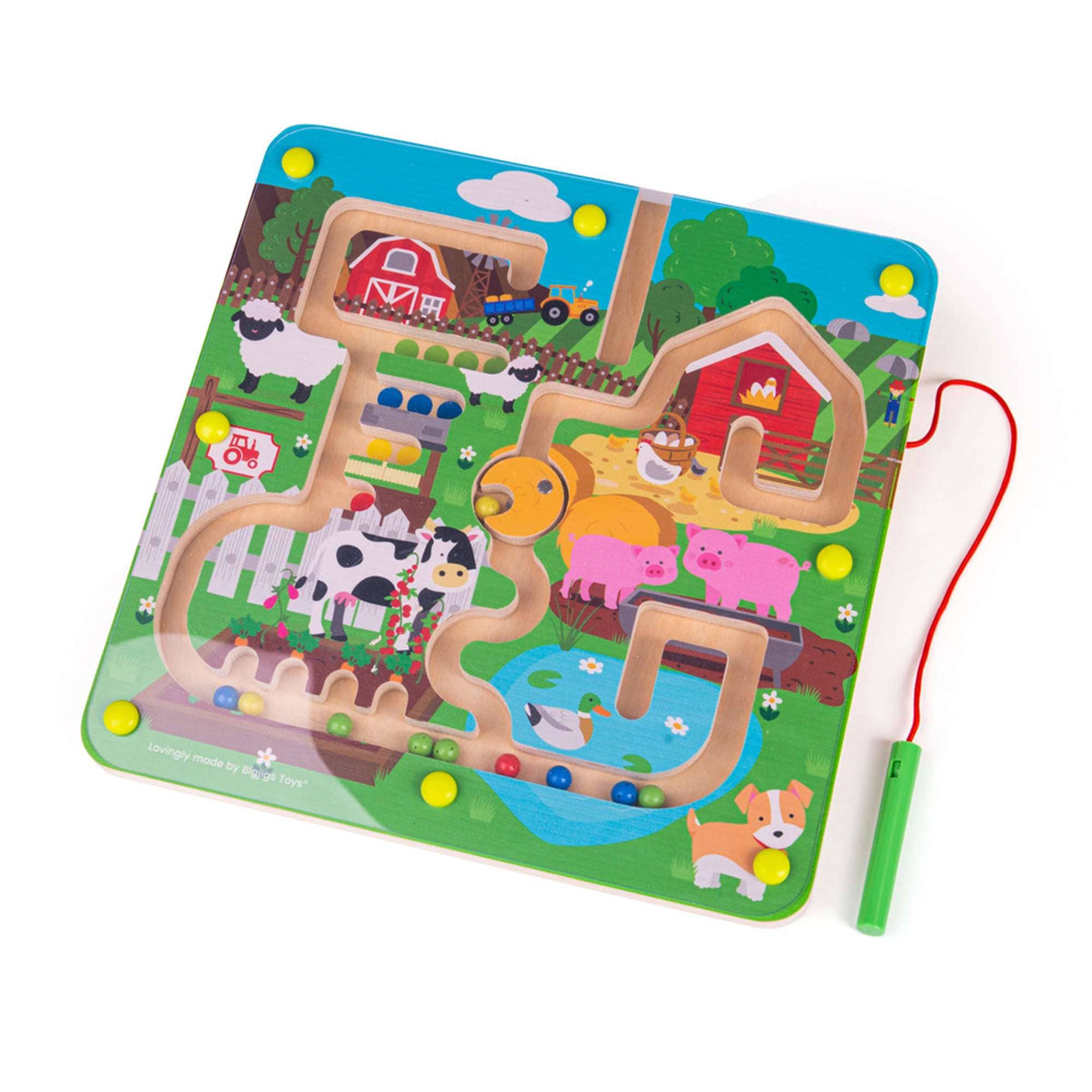 Bigjigs Toys Puzzle Bigjigs Toys Wooden Farmyard Maze Puzzle