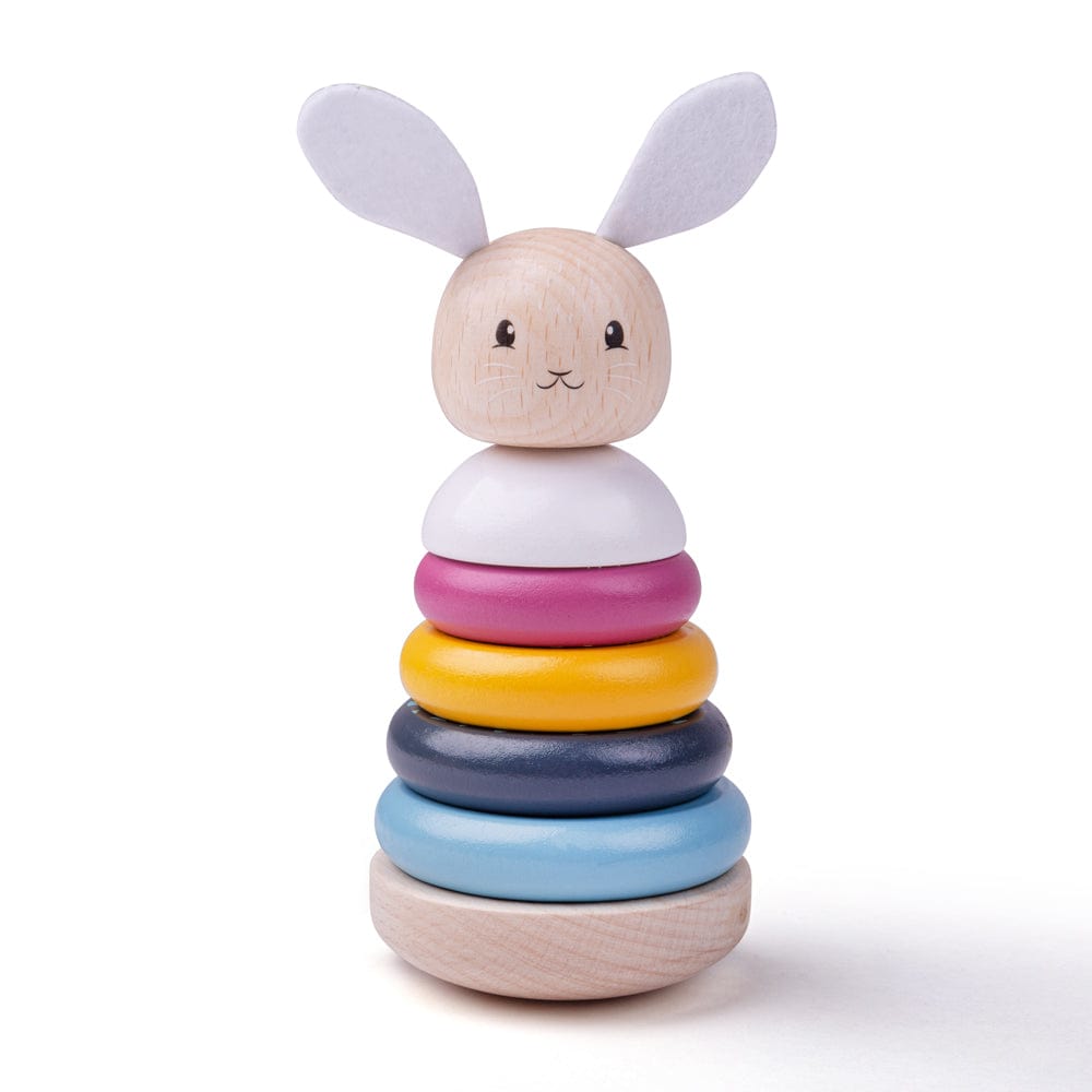 Bigjigs Toys Rabbit Stacking Rings - FSC 100%