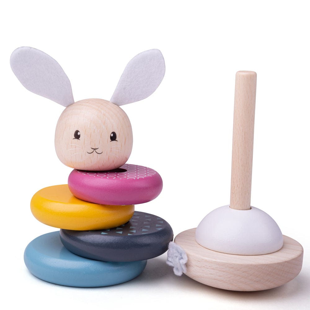 Bigjigs Toys Rabbit Stacking Rings - FSC 100%