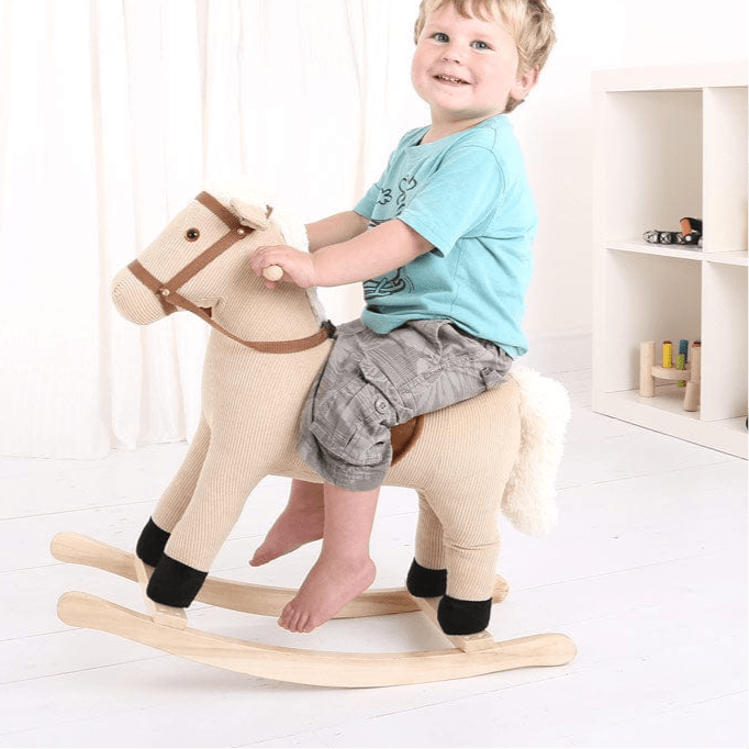 Bigjigs Toys Rocking Horse Bigjigs Toy Cord Rocking Horse