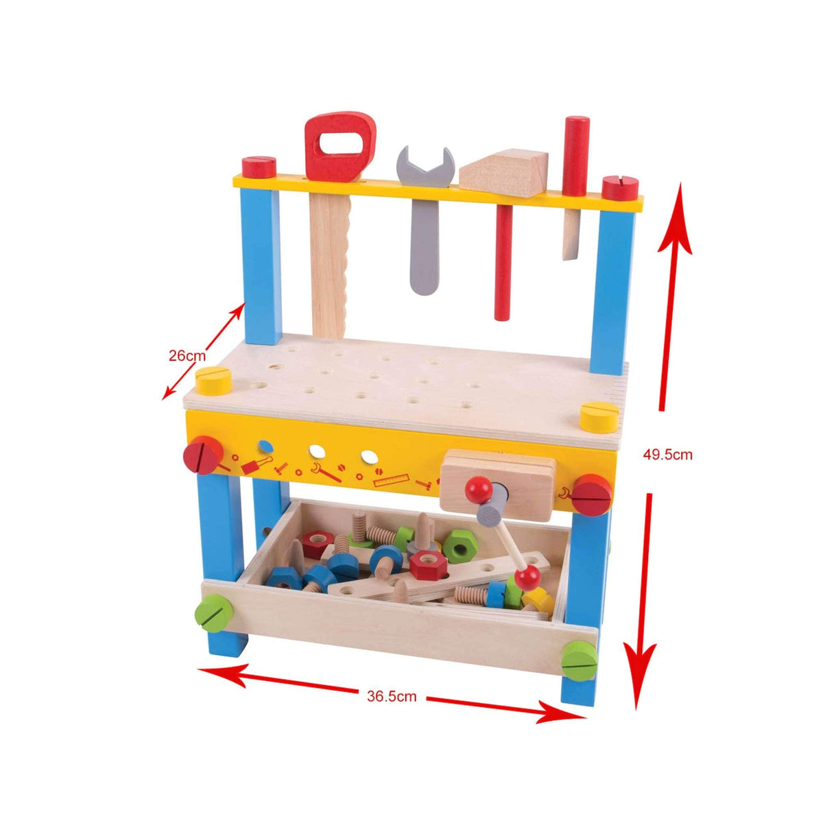Bigjigs Toys Role Play Toy Bigjigs Toys My First Wooden Workbench