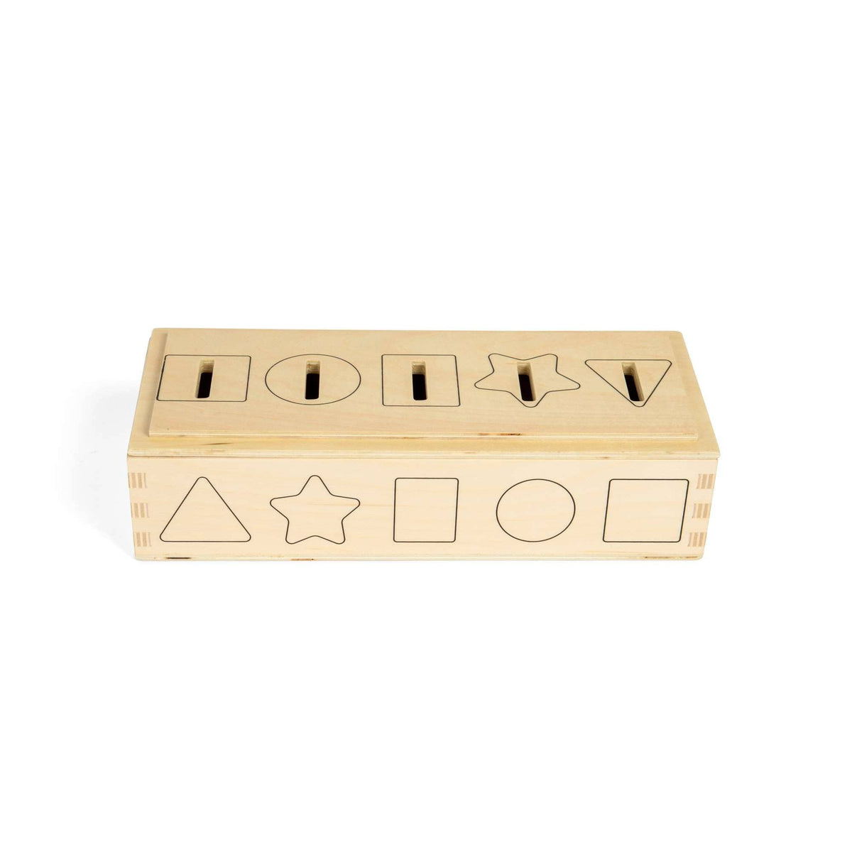 Bigjigs Toys Shape Sorter Bigjigs Toys Wooden Sorter Box - Numbers, Colours & Shapes