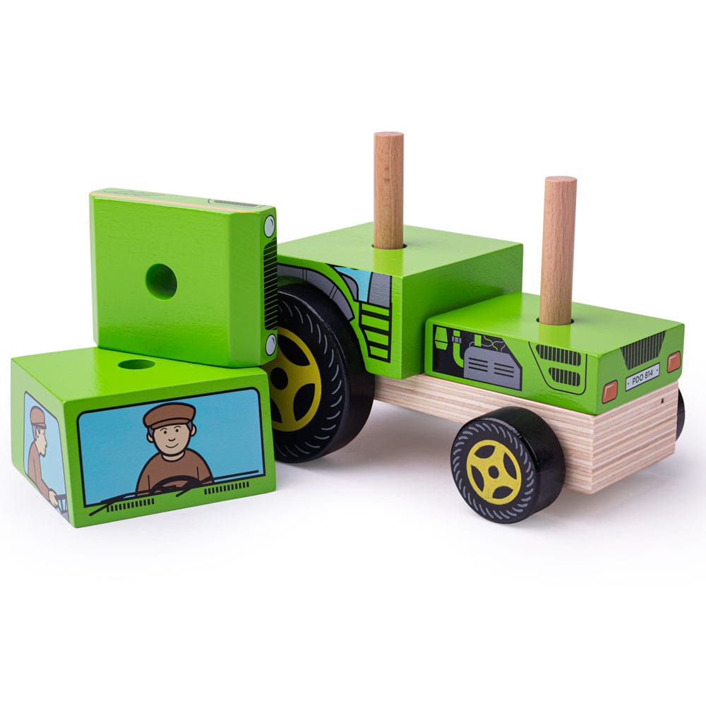 Bigjigs Toys Stacking Tractor Toy