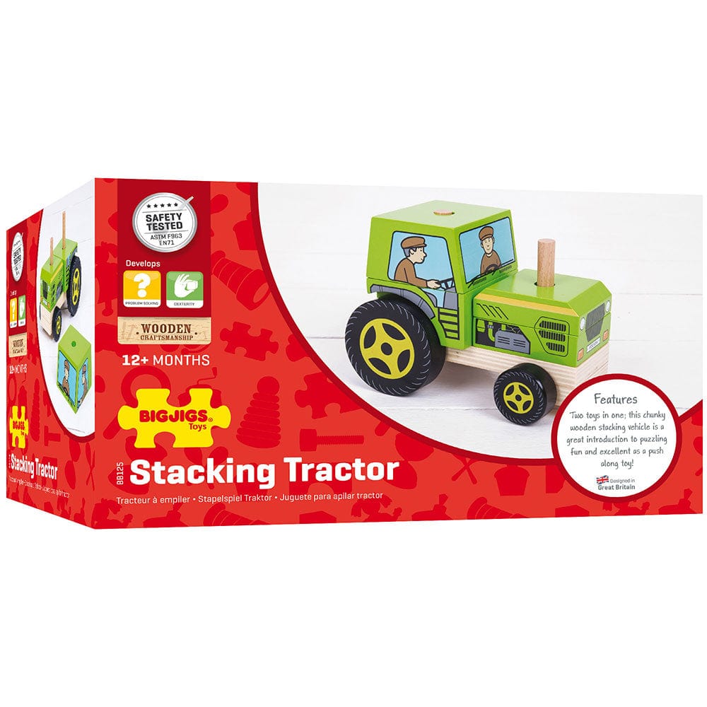 Bigjigs Toys Stacking Tractor Toy