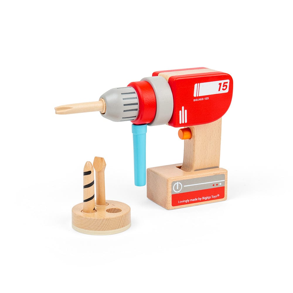 Bigjigs Toys Toy Drill Bigjigs Toys Wooden Toy Drill