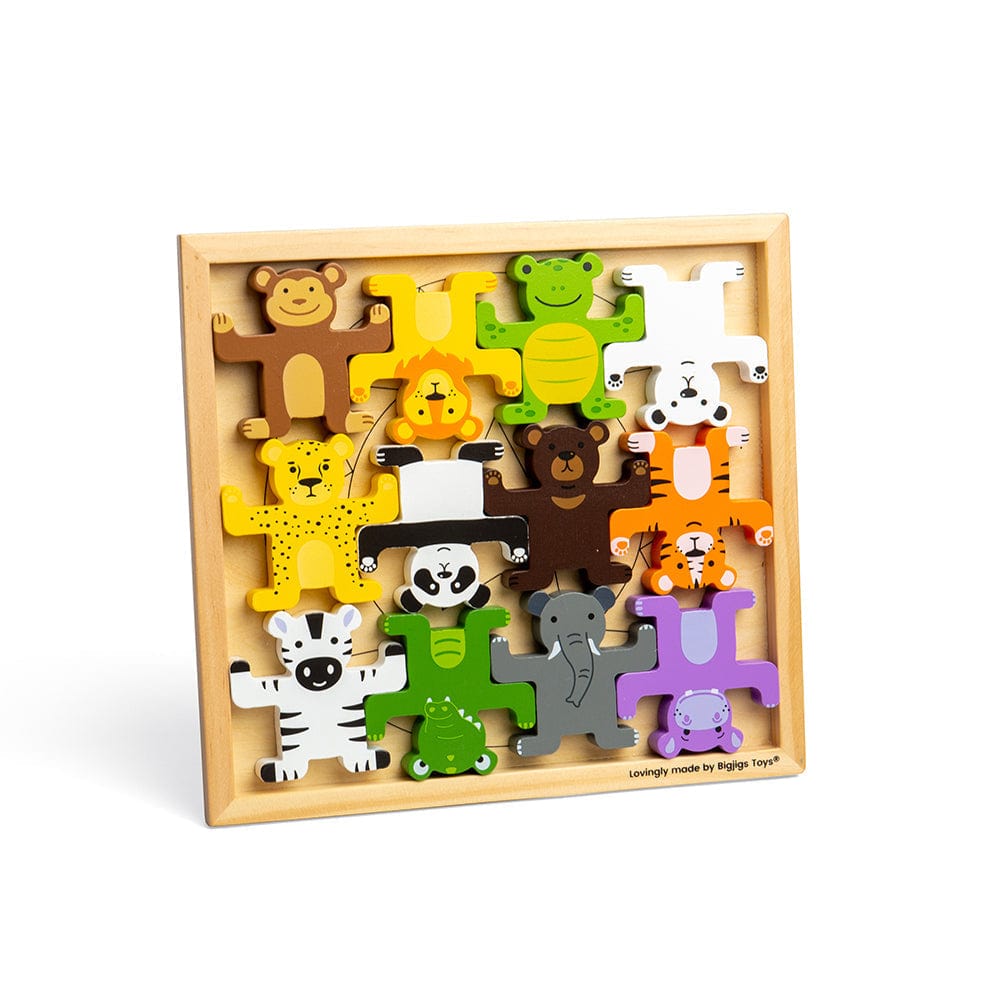 Bigjigs Toys Wild Animal Stacker