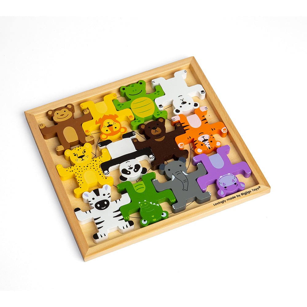 Bigjigs Toys Wild Animal Stacker