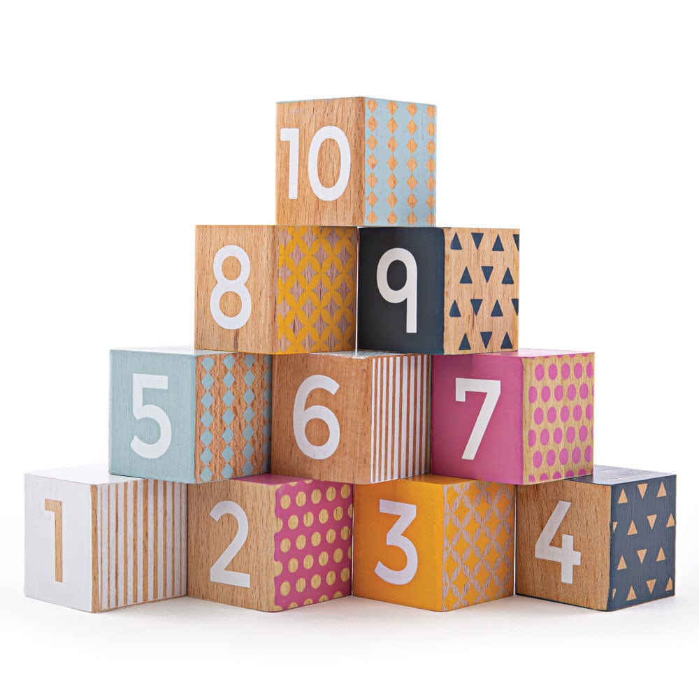 Bigjigs Toys Wooden Number Blocks - FSC 100%