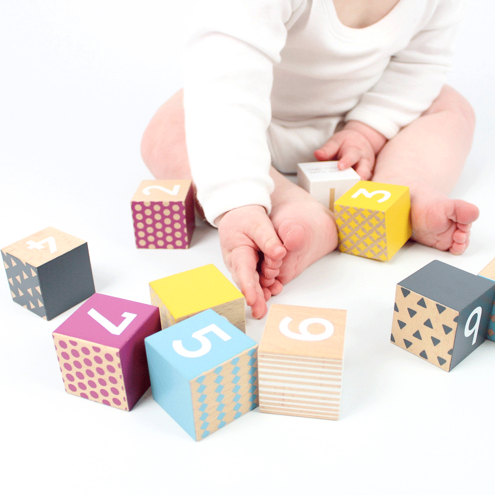 Bigjigs Toys Wooden Number Blocks - FSC 100%