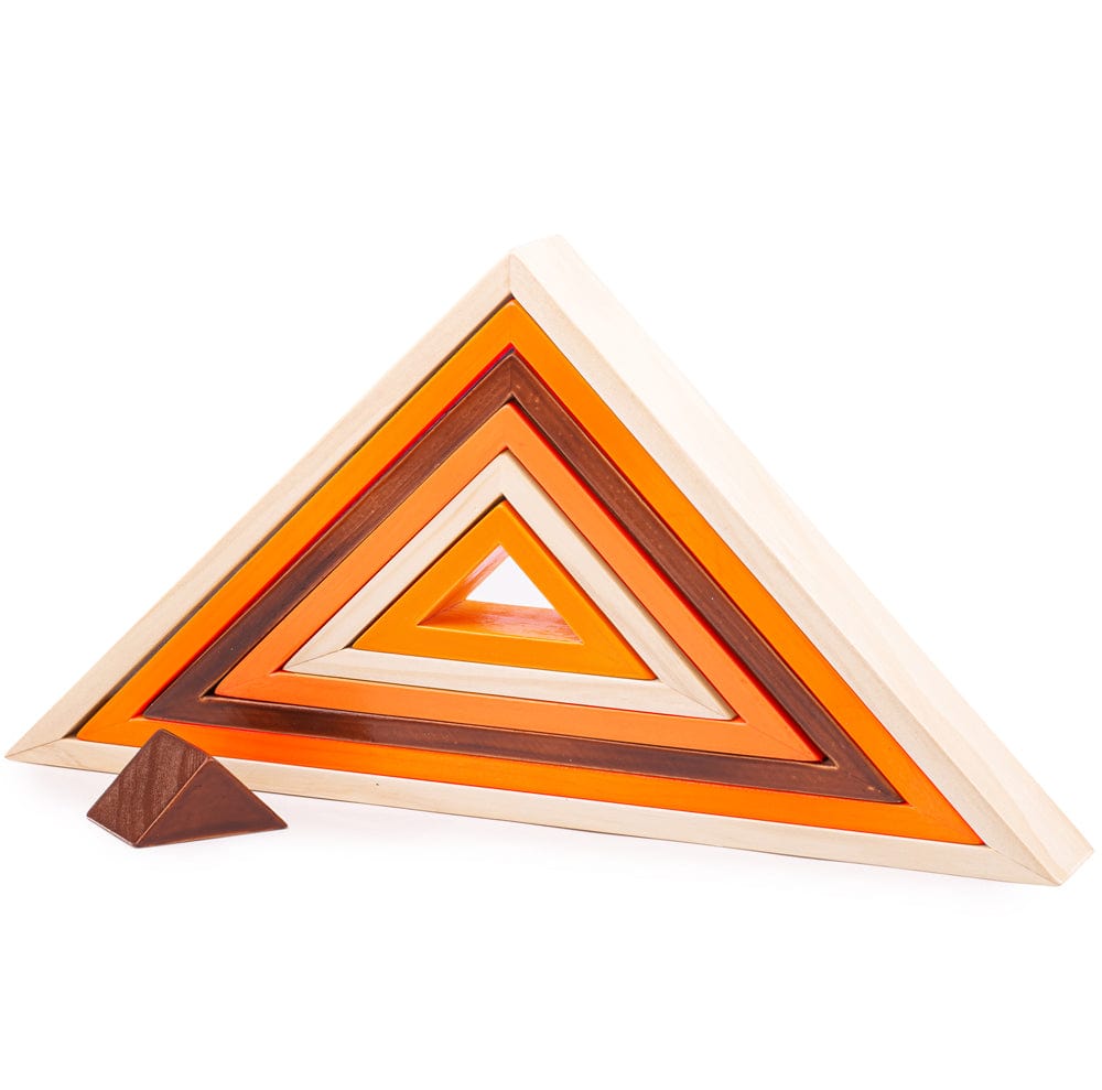 Bigjigs Toys Wooden Stacking Triangles