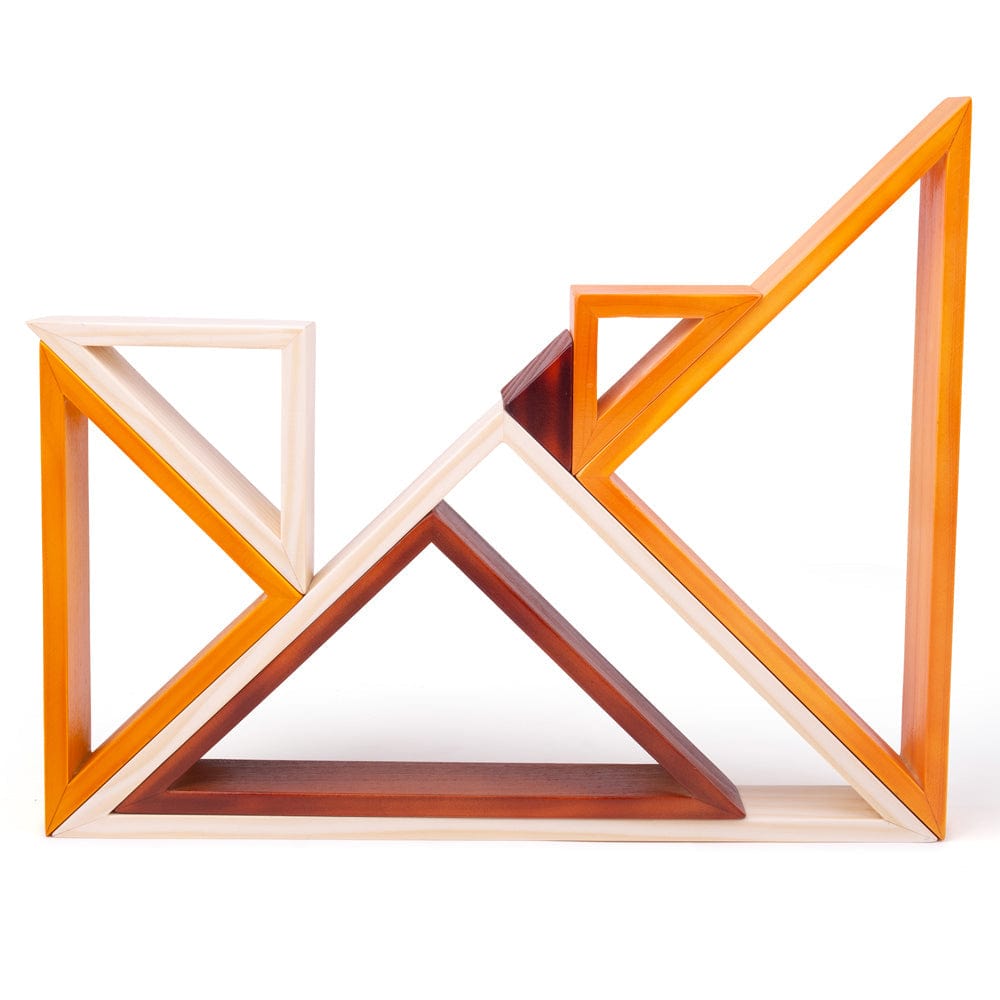 Bigjigs Toys Wooden Stacking Triangles