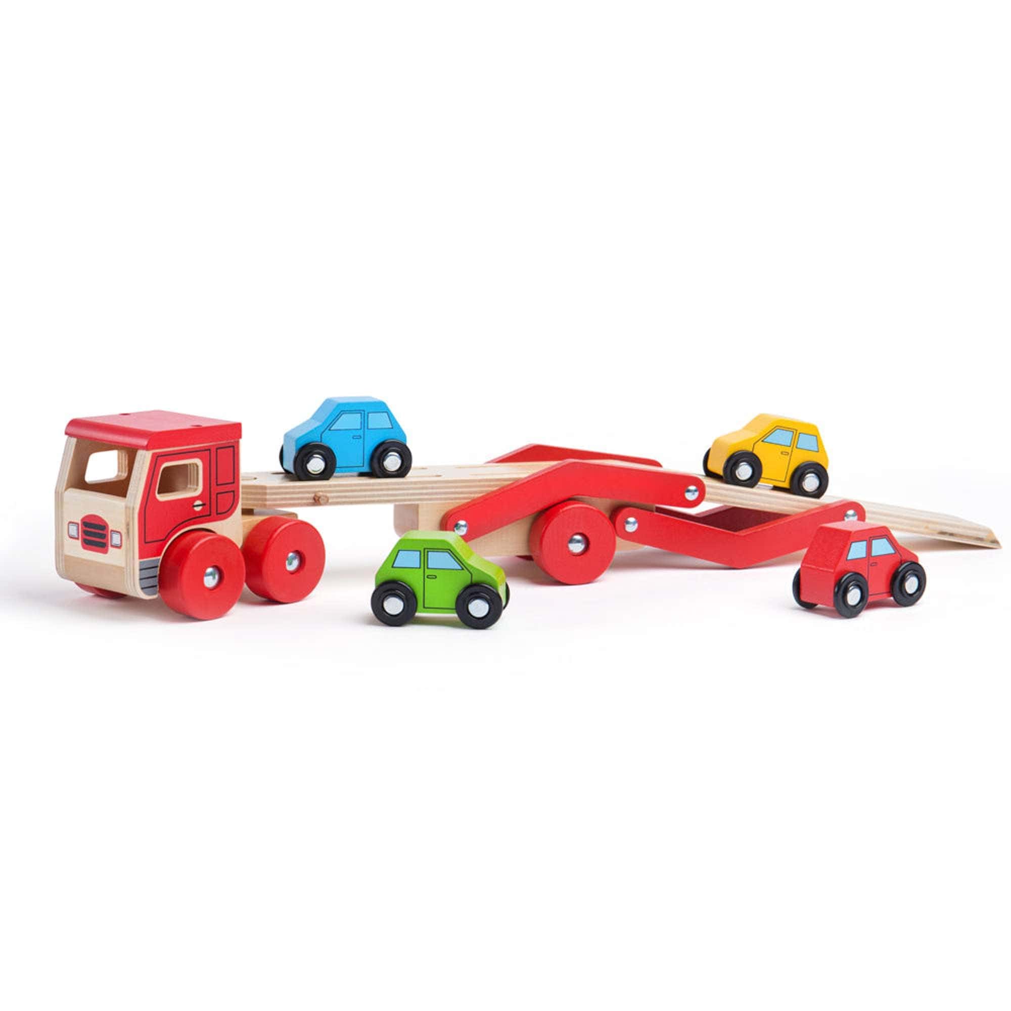 Bigjigs Toys Wooden Truck Bigjigs Toys Wooden Transporter Lorry Toy