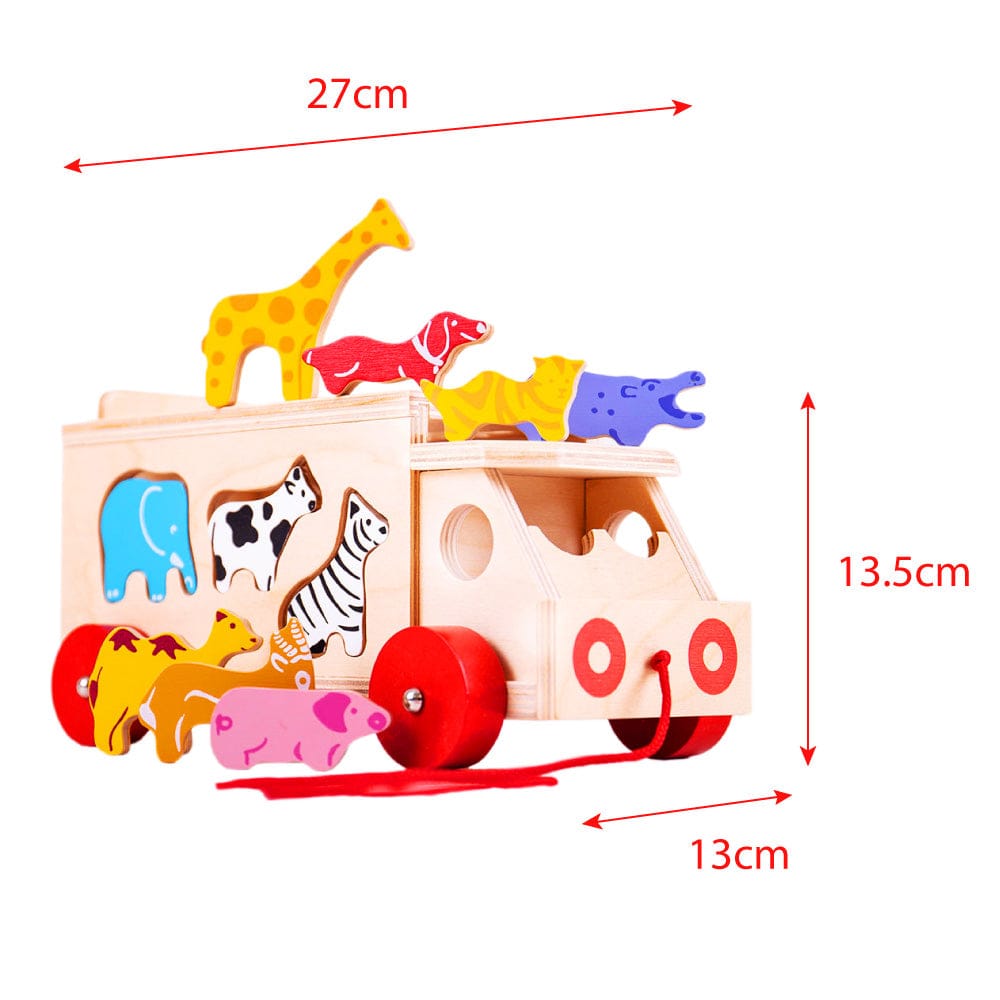 Bigjigs Toys Wooden Animal Shape Lorry - image 2