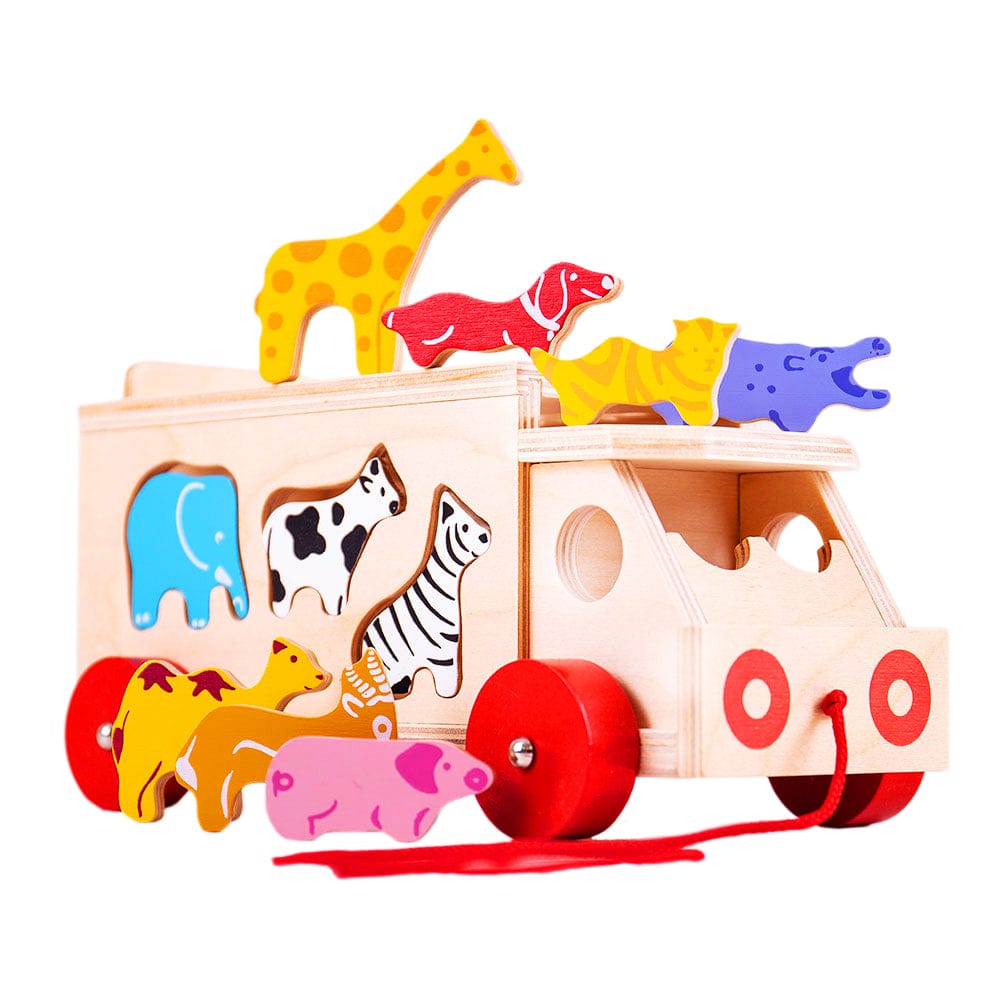 Bigjigs Toys Wooden Animal Shape Lorry