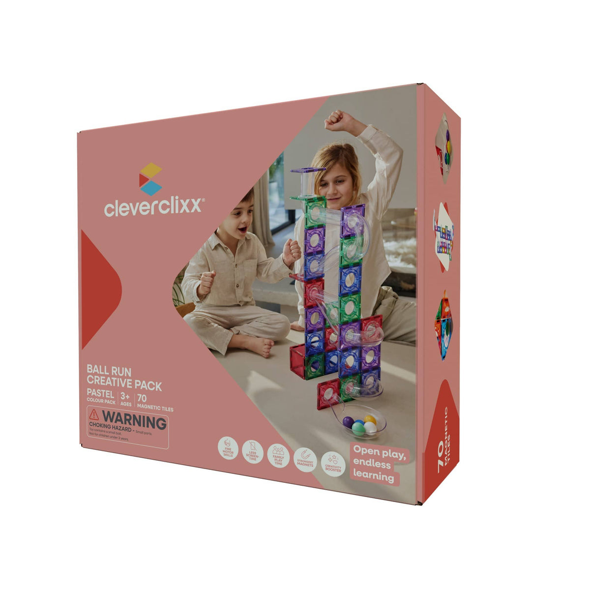 Cleverclixx Ball Run Cleverclixx Ball Run Creative Pack Pastel - 70 Pieces