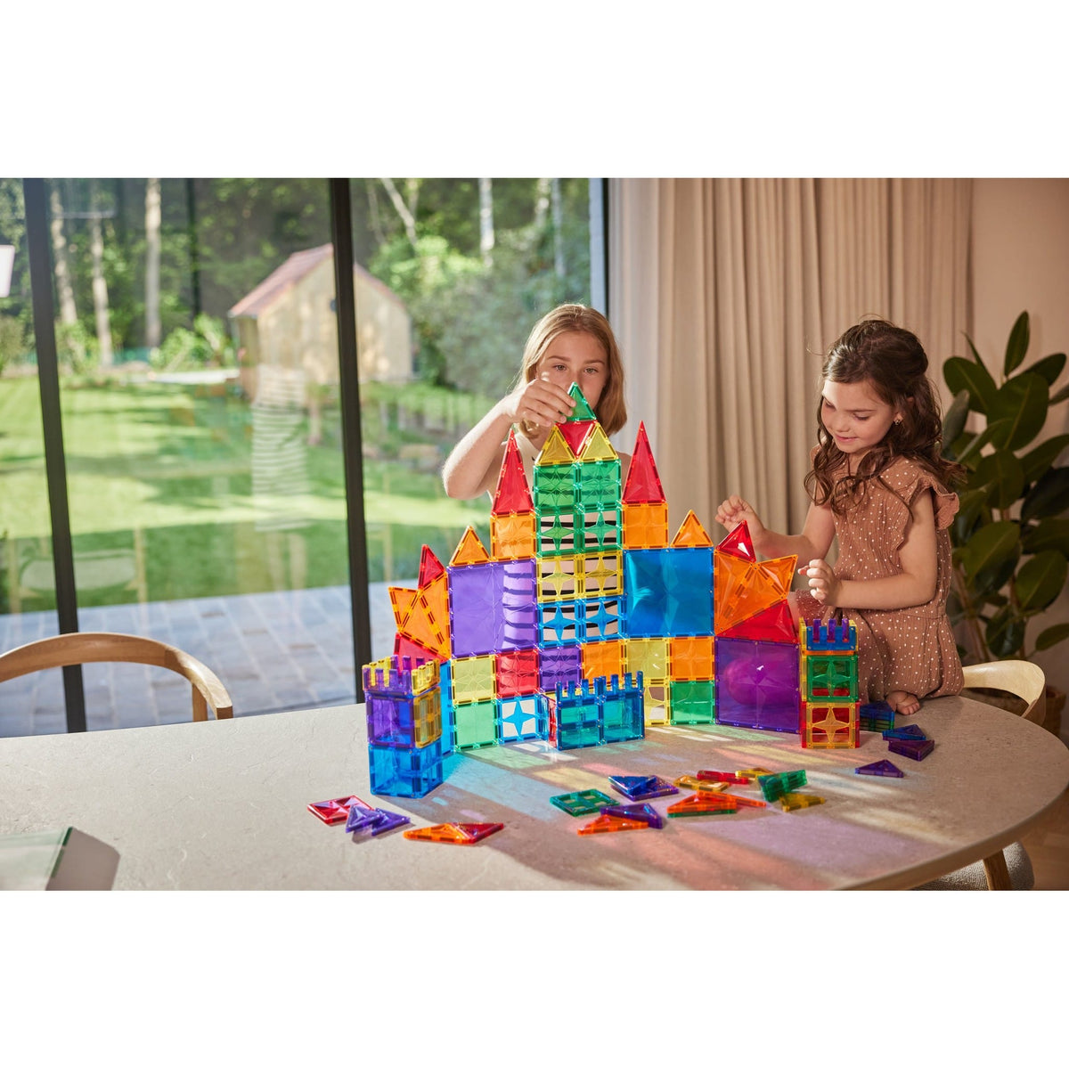 Cleverclixx Magnetic Tiles Cleverclixx Inventive Pack Intense - 110 Pieces + 15 Free Glitter Tiles