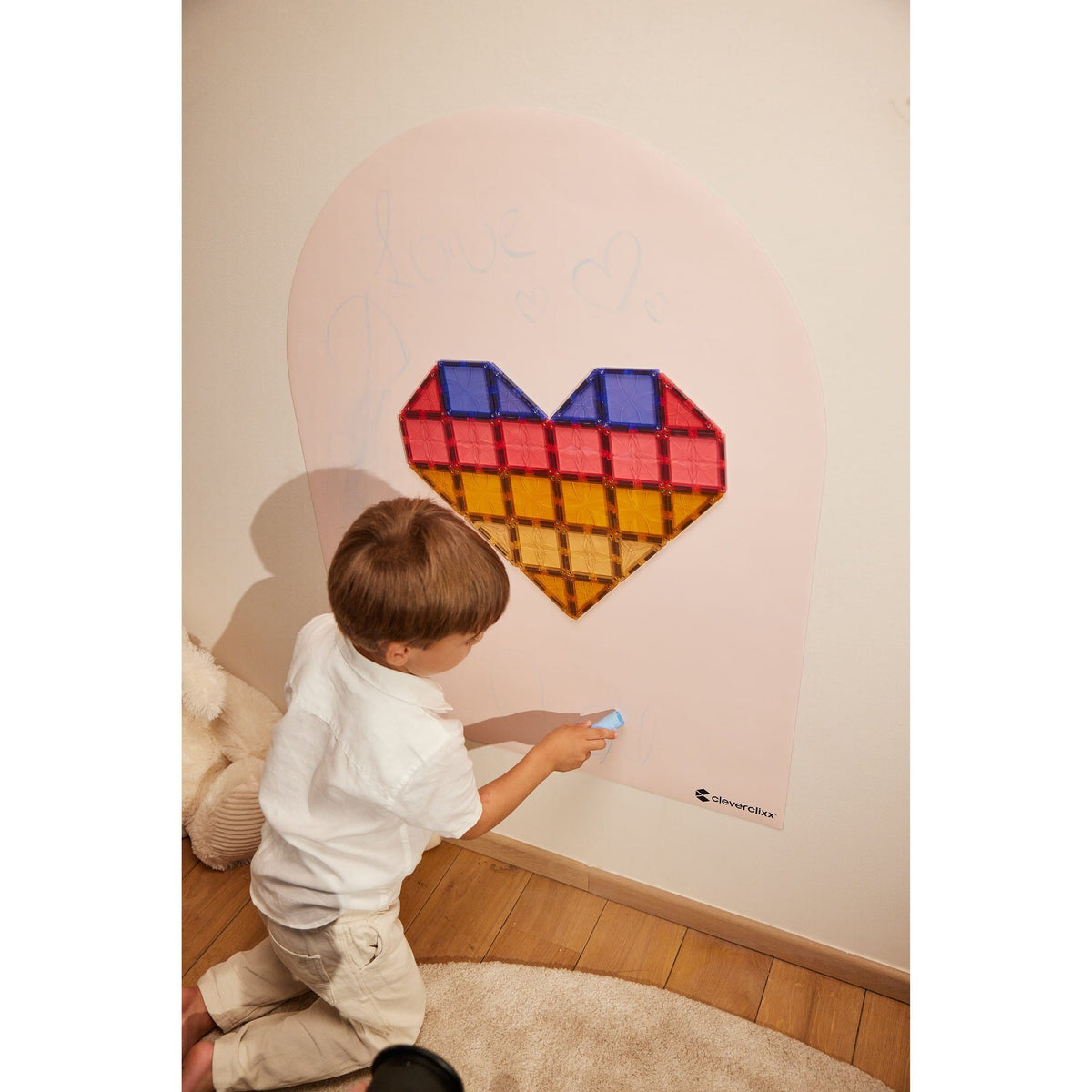 Cleverclixx Magnetic Wall Sticker Cleverclixx Magnetic Wall Sticker 95 x 75 cm - Dream Pink