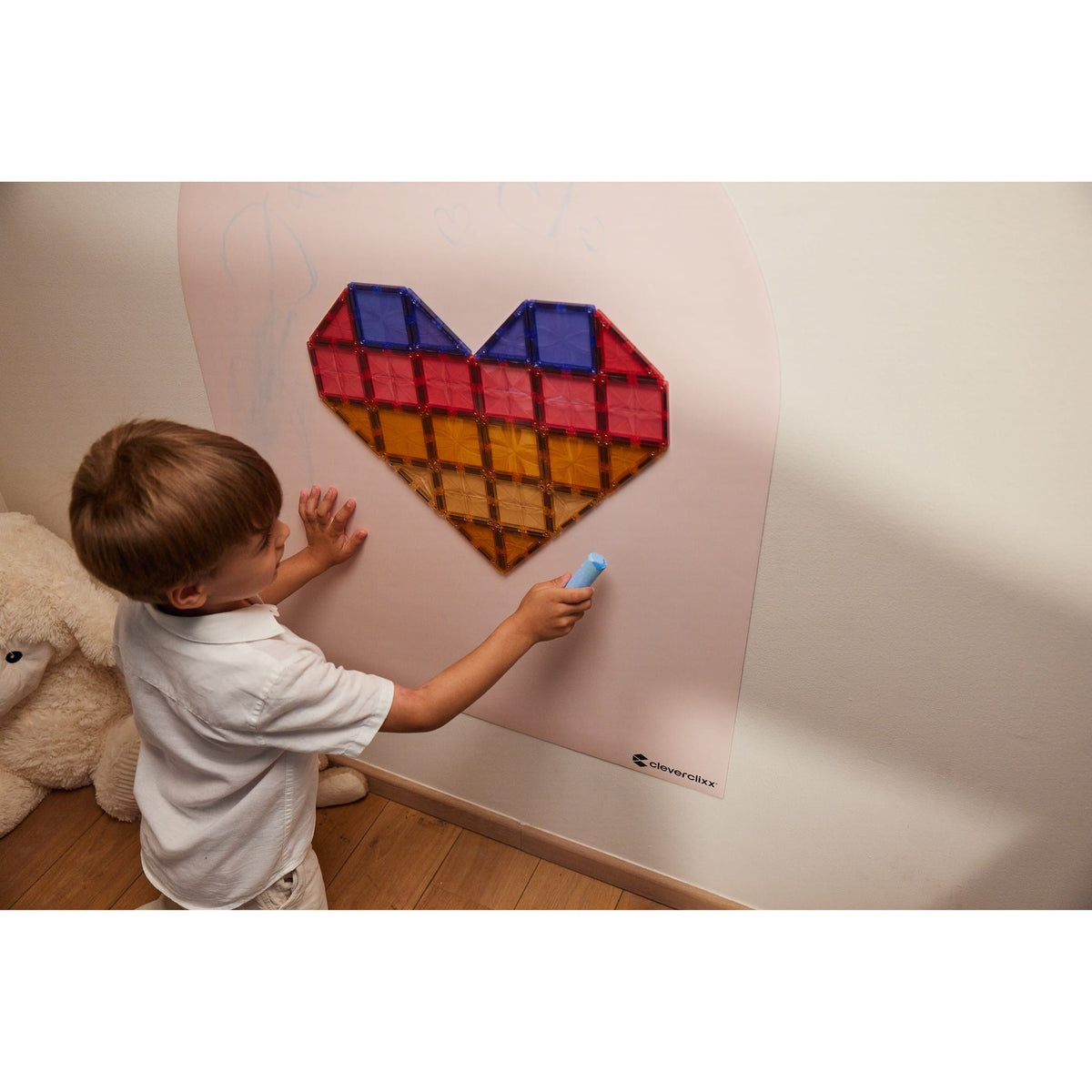 Cleverclixx Magnetic Wall Sticker Cleverclixx Magnetic Wall Sticker 95 x 75 cm - Dream Pink