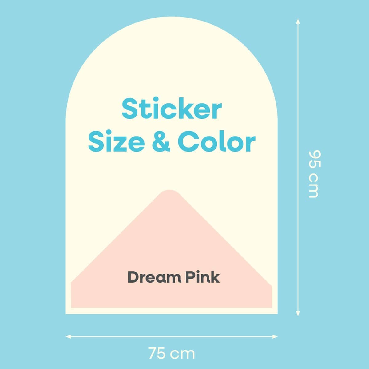 Cleverclixx Magnetic Wall Sticker Cleverclixx Magnetic Wall Sticker 95 x 75 cm - Dream Pink