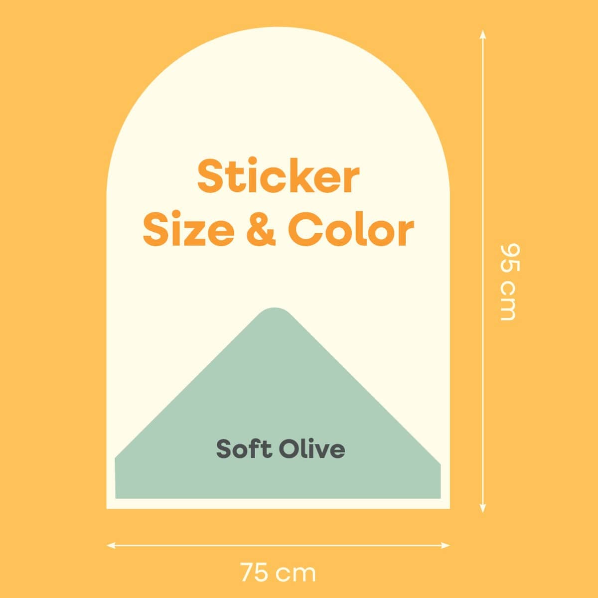 Cleverclixx Magnetic Wall Sticker Cleverclixx Magnetic Wall Sticker 95 x 75 cm - Soft Olive