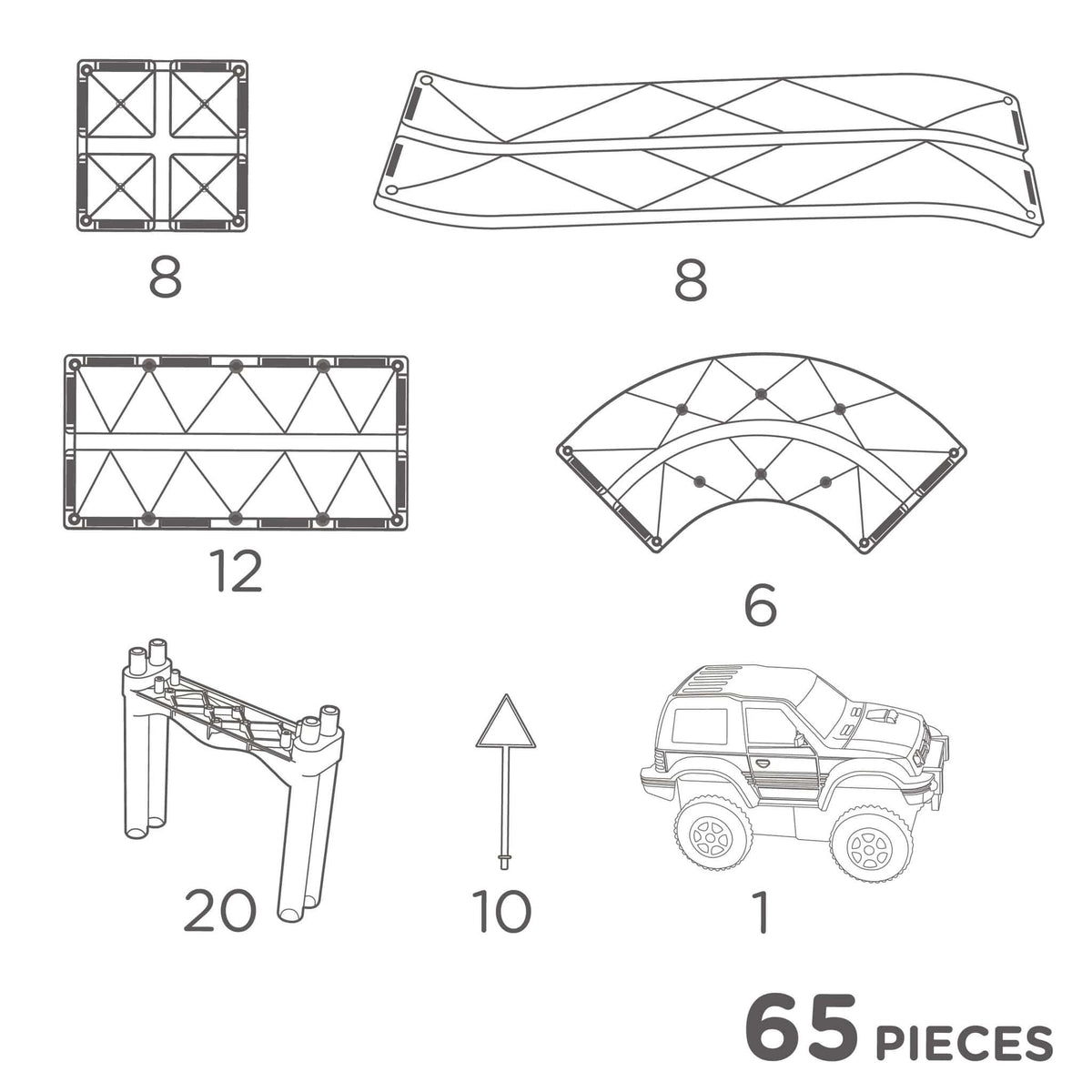 Cleverclixx Race Track Cleverclixx Race Track Intense - 65 Pieces