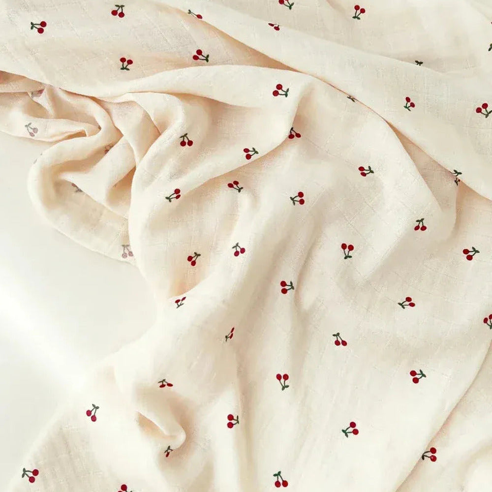 Cozy Crew Club Blankets The Cherry Muslin Blanket Swaddle